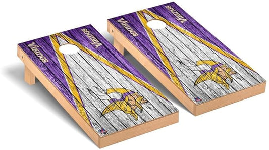 Football Team Cornhole Boards, 2x4 Premium Corn Hole Game Set, Officially Licensed Cornhole Game, Perfect for Tailgates