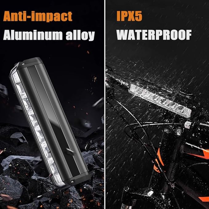 Best Bright Bike Light for Night Riding, 1000 Lumen Bicycle Light High Beam Low Beam, Rechargeable Bicycle Headlight Set, Waterproof Bike Headlight