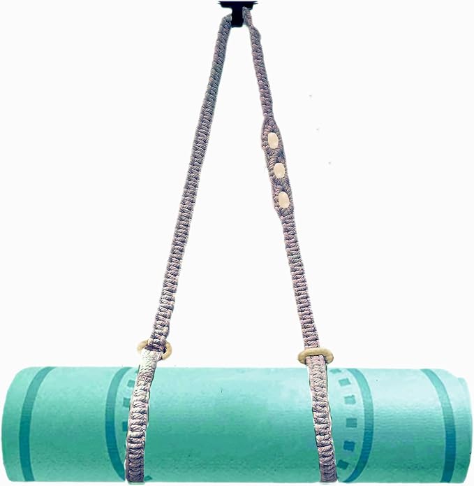 kiido Macrame Yoga Mat Carrying Strap [MAT NOT Included], Hand Woven Multi-Purpose Strap/Carrier