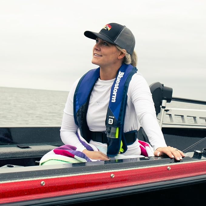 BLUESTORM Atmos 40 Automatic/Manual Inflatable PFD Life Jacket for Adults | US Coast Guard (USCG) Approved Life Vest