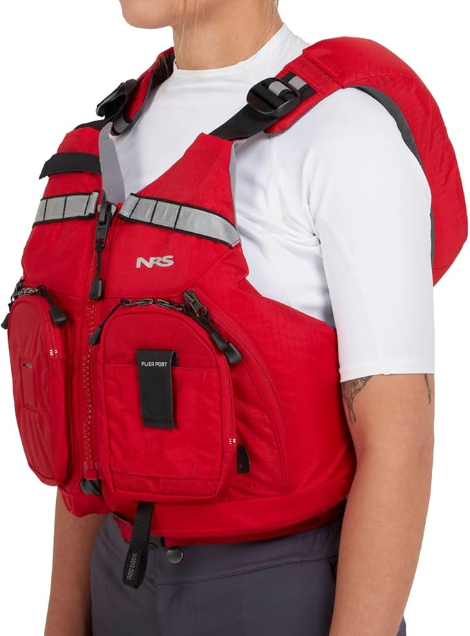 NRS Chinook OS Lifejacket (PFD) – Coast Guard Approved Adult Life Jacket for Off-Shore Kayaking, Fishing & Boating – Reflective Fishing Personal Flotation Device – Men's & Women's Life Vest