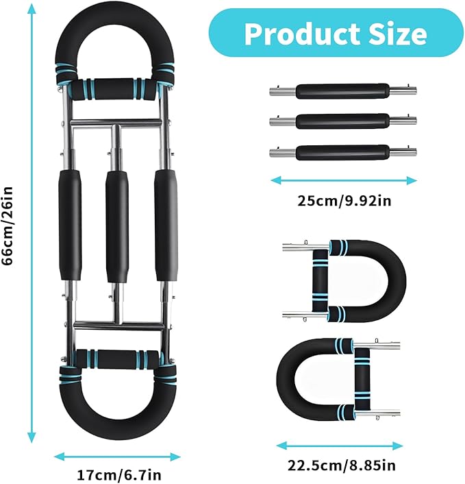 Twister Arm Trainer, Adjustable Chest Workout Equipment Arm Trainer for Men Forearm Exerciser Ab Twister Arm Blaster Portable Home Gym