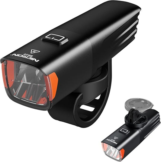 Nicron Bike Lights, 720 Lumens Bike Headlight，5 Modes USB Rechargeable Bicycle Light Super Bright, Bike Lights for Night Riding Waterproof IPX4 Bike Light.