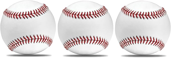 KRTOYUST® Baseball Ball,Official Size Baseballs,Composite High Performance Leather 9" Baseball Great for Youth and Adult Recreational Use Practice