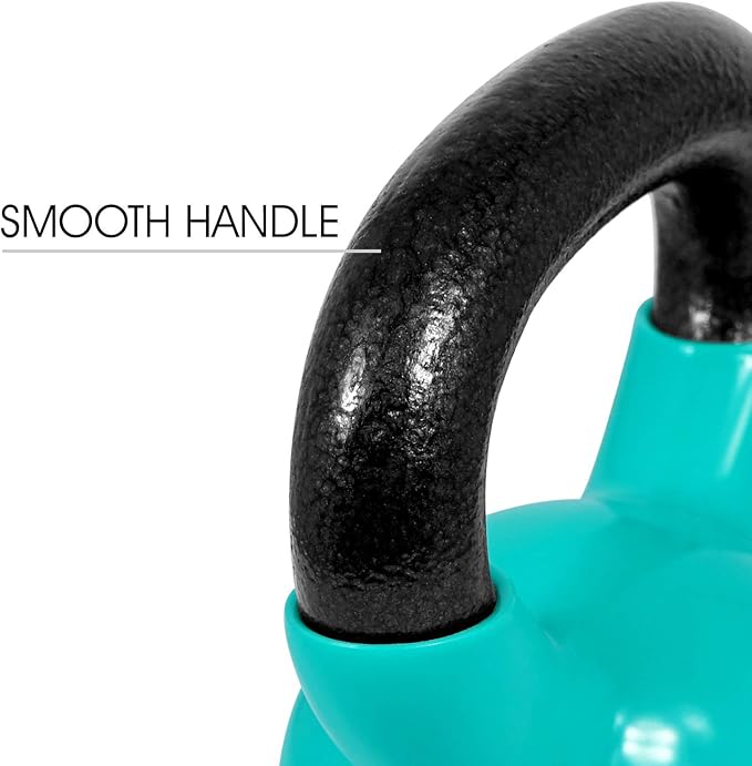 Yes4All Kettlebell Set Vinyl Coated Weights Combo for Full Body Workout Equipment Push up, Grip Strength Training, Dumbbell Weights Exercises