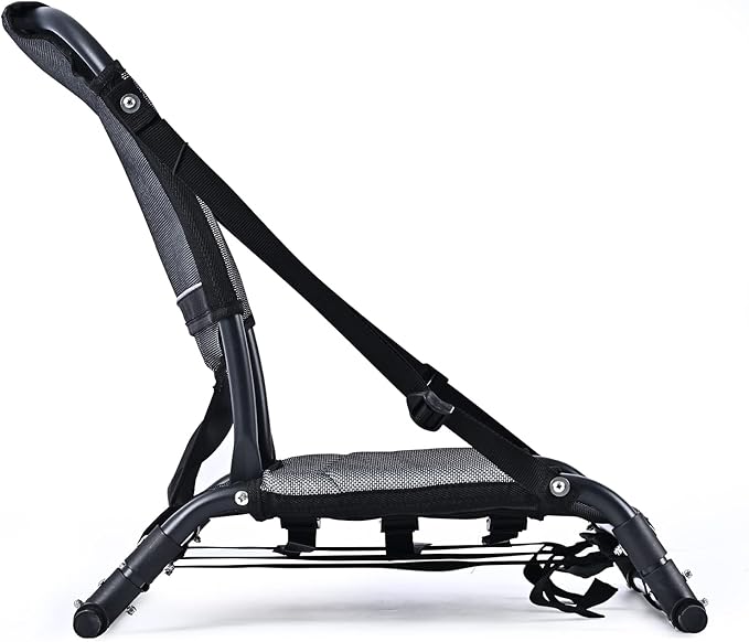 Kayak Seats with Back Support, Aluminum Alloy Folding Kayak Seat, Breathable Textile Mesh Fabric Material, Adjustable Universal Paddle Board Seat for Fishing, Inflatable Kayaks, Sup, Canoe
