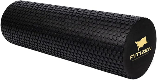 FitNation Foam Roller – High-Density Foam Muscle Roller – Textured Foam Rollers for Muscle Massage, Stretching, Pilates, Yoga