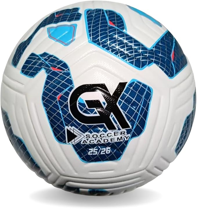 GX Soccer Academy Tour+ Professional Soccer Ball, Size 5, Green and White Competition Ball