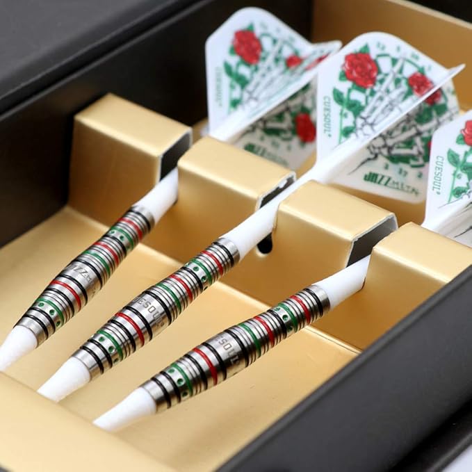 CUESOUL Soft Tip Darts Set Plastic Tip with Dart Case