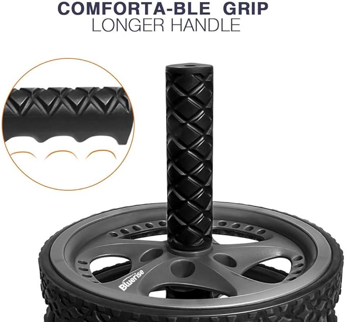 BLUERISE Ab Roller Wheel 2 Types Ab Roller No Noise Ab Wheel Easy to Assemble Home Workout Equipment Portable Abs Workout Equipment for Home