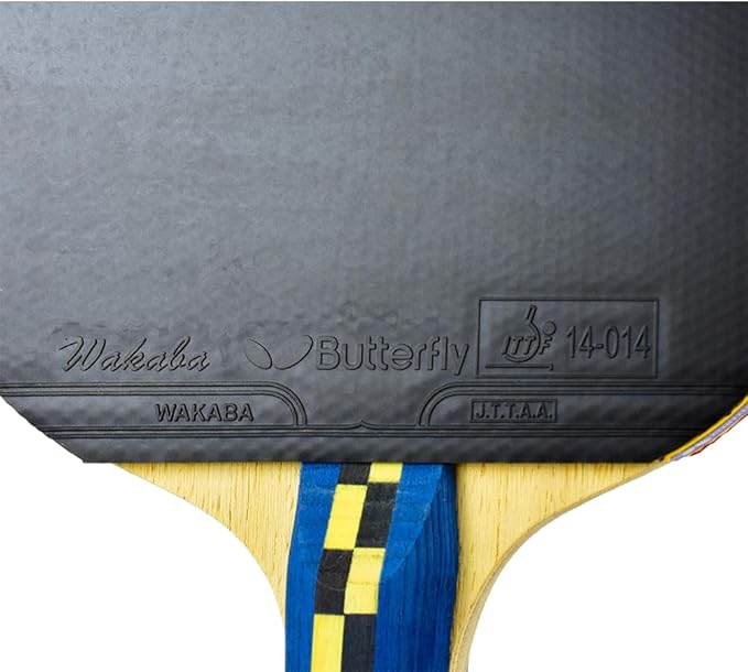 Butterfly Nakama Shakehand Ping Pong Paddle - Recommended for Beginner & Intermediate Level Players - Includes Two Free 40+ Balls - International Table Tennis Federation Approved
