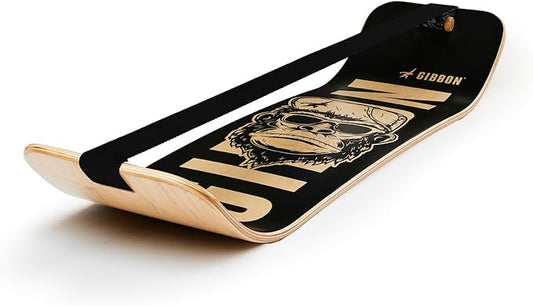 GIBBON SlackBoard - GiBoard Balance Board Kids & Adults - Slackline Balance Trainer - Slack Board Core Workout Equipment Home Gym Training - Standing Desk Exercise - Yoga, Agility, Pilates & More