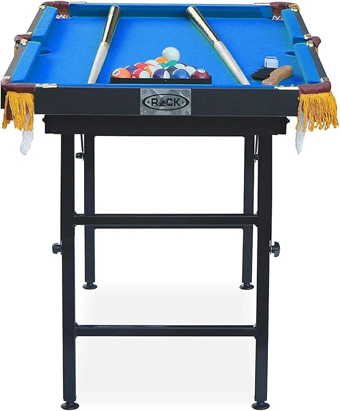 RACK Leo 4-Foot Folding Pool Table - Portable & Beginner Friendly