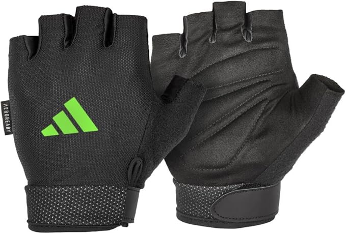 adidas Essential Training & Weightlifting Gloves, Fingerless Workout Gloves