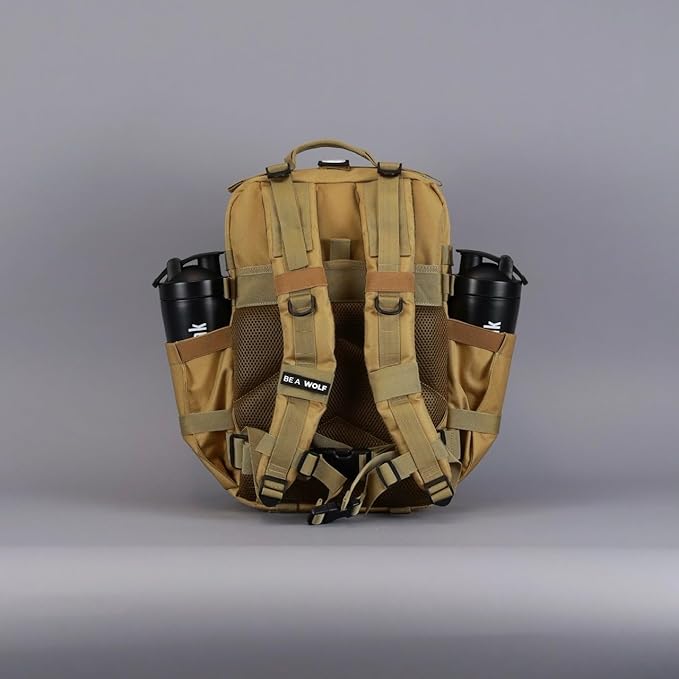 WOLFpak 35L Backpack (Khaki) Medium Gym and Travel Backpack, Military Grade, Multipurpose Utility Bag for Men and Women, Heavy-Duty & Durable