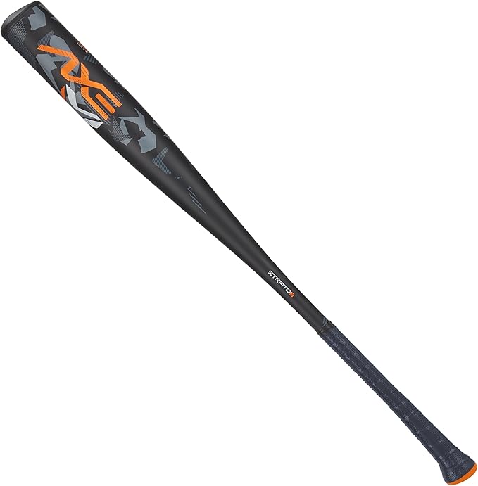 Axe | Strato 2 | BBCOR Baseball Bat | Drop -3 | 1-Piece Alloy | 2 5/8" Barrel | Navy/Orange