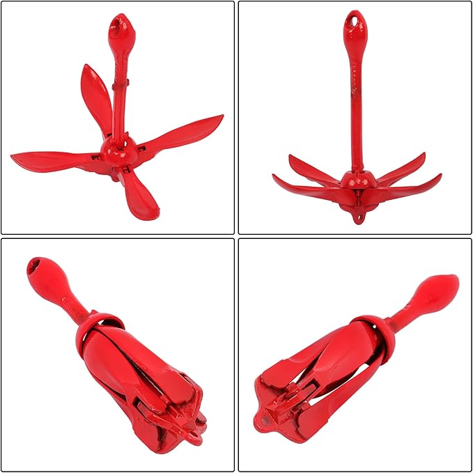 3.3 lb Folding Grapnel Anchor for Small Boats Kayaks Canoe Paddle Boards