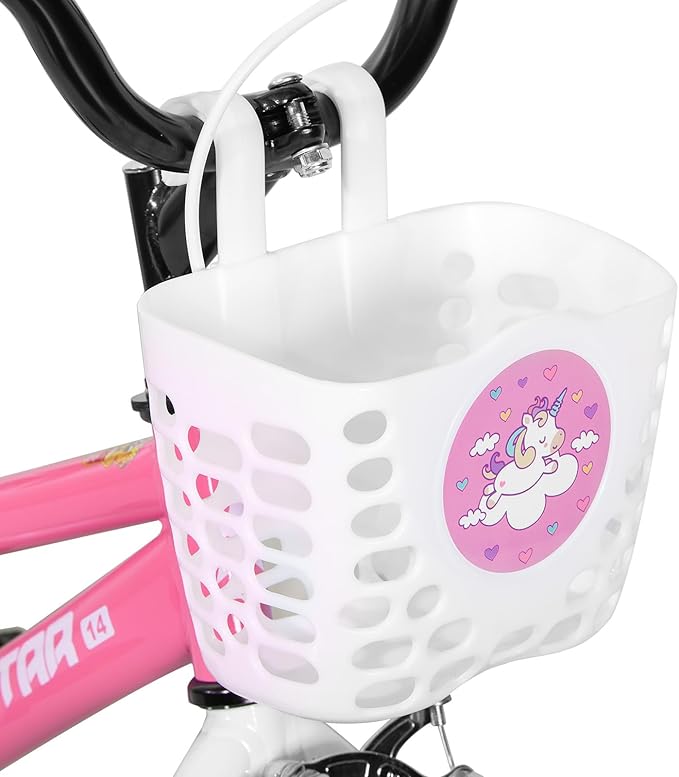 JOYSTAR Pluto 12 14 16 18 20 Inch Kids Bike with Light Up Training Wheels, Kids' Bicycle for Boys Girls Age 3-12 Years, Children Bikes, Multiple Colors