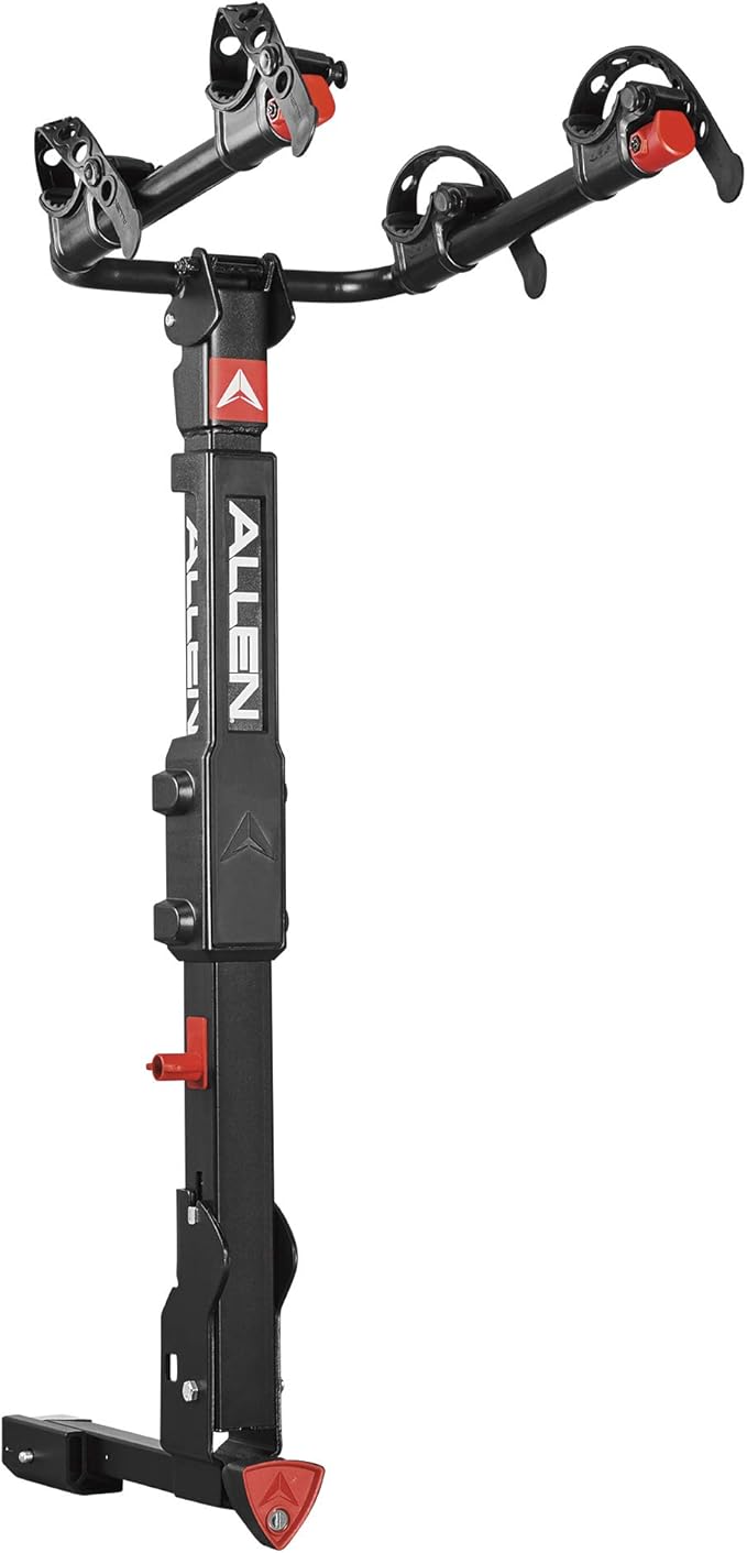 Allen Sports Premier Locking Quick Release 2-Bike Carrier for 2 in. & 1 4 in. Hitch, Model QR525 , Black