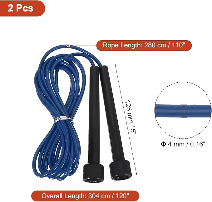 PATIKIL Jump Rope PVC, Adjustable Speed Skipping Rope Tangle-Free Exercise Equipment for Workout Women Men Outdoor Training Home Fitness