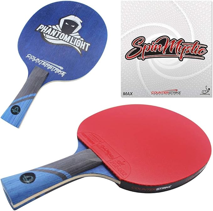 Professional Phantom Light Ping Pong Paddle | Unbeatable Speed & Control | Olympic & Tournament Legal | Pro Ping Pong Paddle | Offensive Table Tennis Paddle | ITTF Approved
