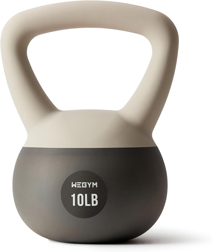 Soft Kettlebells with Cushioned Impact-Resistant Base and Anti-Slip, Wide-Grip Handle for Home Workouts, Weightlifting, and Full Body Strength Training
