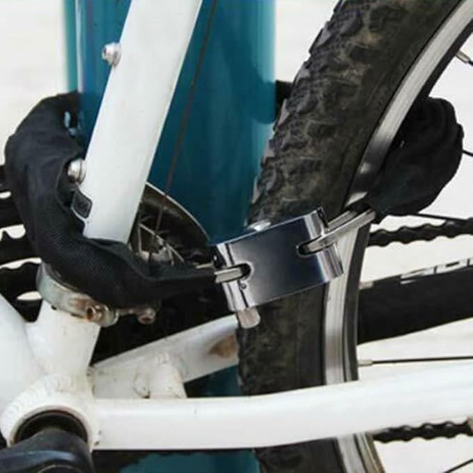 Bicycle Chain Lock Heavy Duty Safety Padlock, 39" Metal Chain Rope Square Head Chain Lock, Bicycle General Anti-Theft Lock, 26 * 80cm/(10" * 2.6 Ft)
