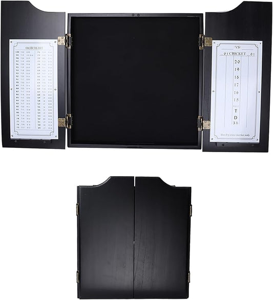 GSE Games & Sports Expert Professional Solid Wood Classic Official Size Dartboard Cabinet with Dart Scoreboard for Game Room. Dartboard & Darts Not Included