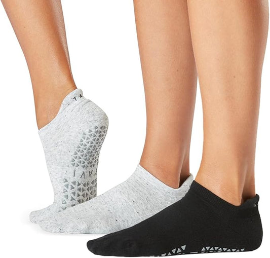 TAVI Women’s Savvy Grip Socks, Multi-Pack - Pilates Socks with Grips for Women, Slipper Socks for Pilates, Yoga, and Ballet