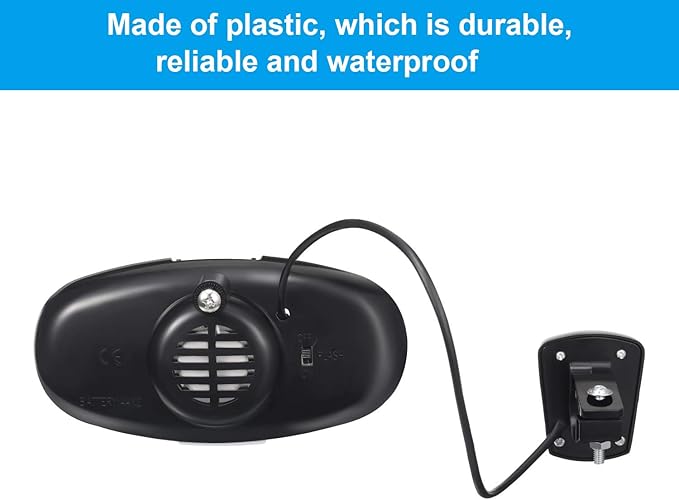 2 Pieces Bike Police Sound Lights LED Sounds Trumpet Bike Horn Police Siren Warning Safety Bicycle LED Light Waterproof