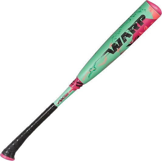 Axe | Warp | USSSA Youth Baseball Bat | Drop -10/-8/-5 | 3-Piece Composite | 2 3/4" Barrel | Green/Pink