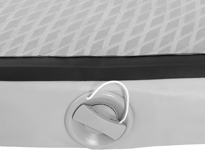 Thickened Kayak Seats with Back Support EVA Universal Paddle Board Seat with 4 Adjustable Straps Inflatable Valve Cover Sit On Top Cushioned Canoe Backrest Seat for SUP,Fishing Boat (Grey)