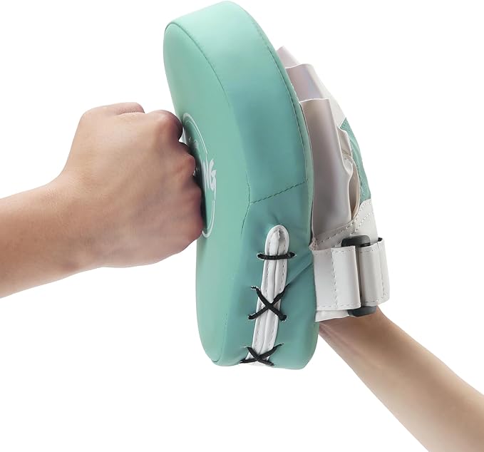 Valleycomfy Boxing Curved Focus Punching Mitts- Leatherette Training Hand Pads