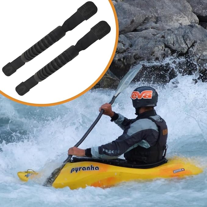 Canoe/Kayak Molded Webbing Handle with Screws- for Kayak Paddle Tandem Canoe Boat & Lifetime Kayaks Side Mount Handles (Pack of 2)