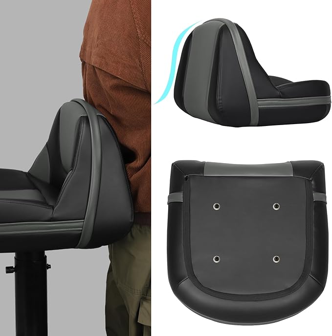 Leader Accessories Pro Casting Boat Seat Lean Pro Fishing High Back Bass Boat Seat