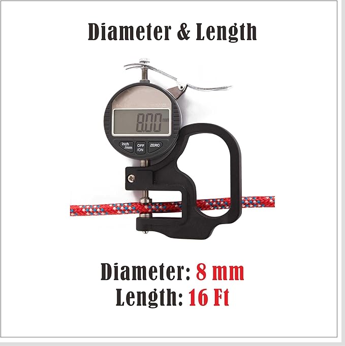 16ft Adjustable Long Jump Rope, Durable Skipping Rope for Kids & Adults, Outdoor Team Games, School Sports, Playground, Family Party Activities, Practice Double Dutch Skills