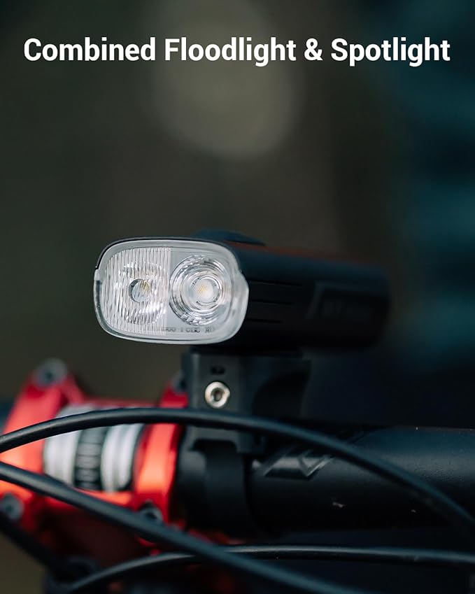 MagicShine Bicycle Light RAY 1600B/RAY 2600B,USB-C Fast Charging IPX6 Waterproof,Equipped with Two High-Power LEDs Bike Headlight
