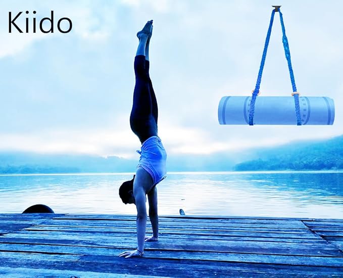 kiido Macrame Yoga Mat Carrying Strap [MAT NOT Included], Hand Woven Multi-Purpose Strap/Carrier