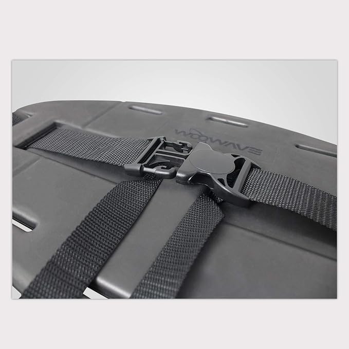 WOOWAVE Kayak Backrest EVA Surfing Backband Back Band Comfortable Back Support Adjustable Padded Seat Canoe Boat Lumbar Back Rest with EZ Clips for Kayaking