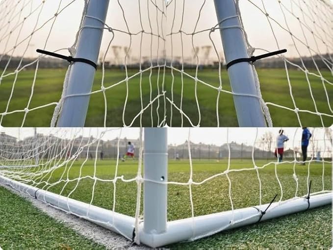 Soccer Goal NET. Weatherproof, Polyethylene Twine Net (24'x8', 21'x7', 18'x7', 18.5'x6.5', 12'x6', 10'x6')