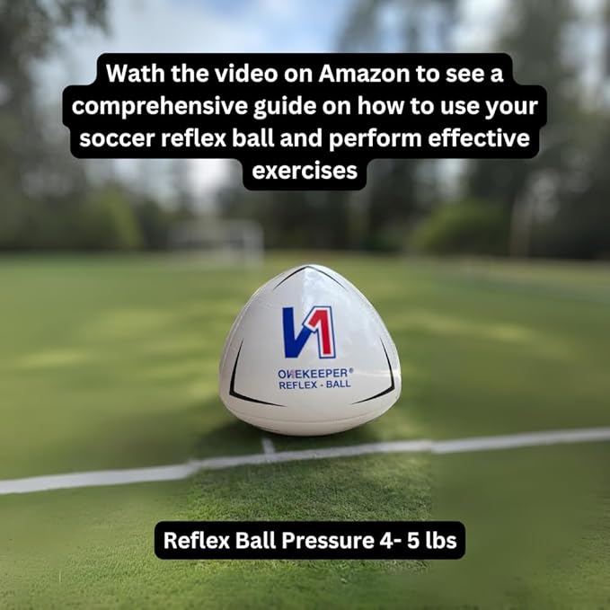 Soccer Reflex & Reaction Ball - White, Orange, Blue, Pink, and Fluo Yellow, Agility and Coordination Training for Kids and Juniors