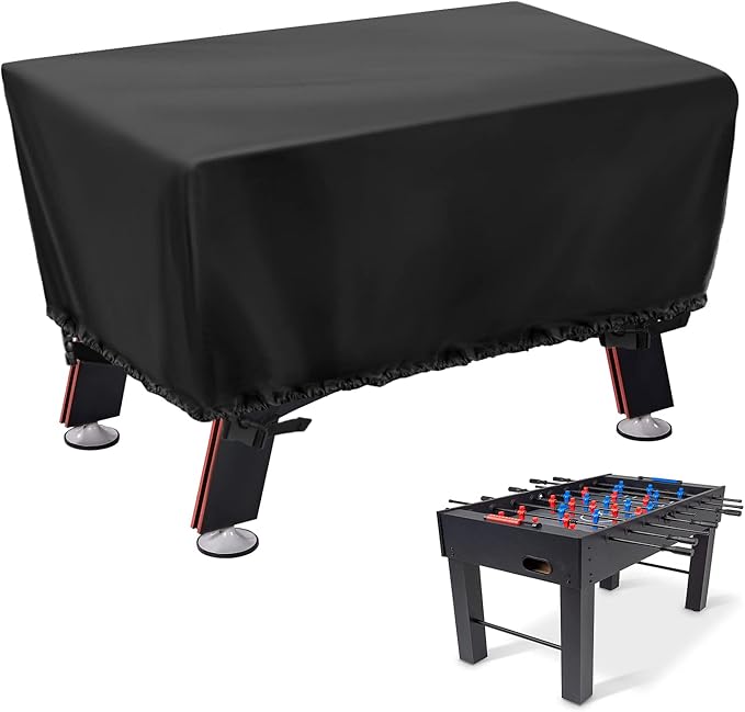 Foosball Table Cover, Waterproof Football Table Cover Soccer Table Cover Outdoor Indoor Fooseballs Table Covers (57X45X30 inch)