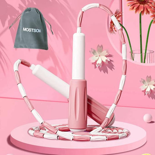 Jump Rope for Kids Soft Beaded Skipping Rope Adjustable Length Tangle Basic Jump Ropes for Fitness School Exercise Equipment for Kids,Women,Men Perfect Weight Loss 9 FT