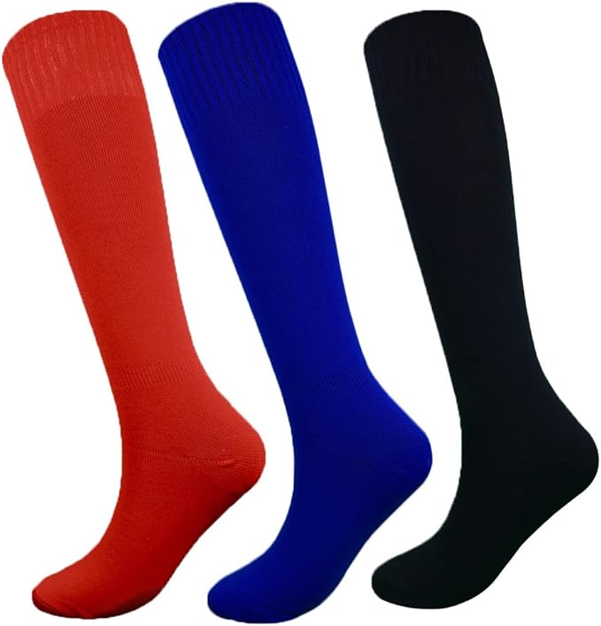 Fitliva Knee High Long Sports Socks Unisex Multicolor 3/6/12 Pairs