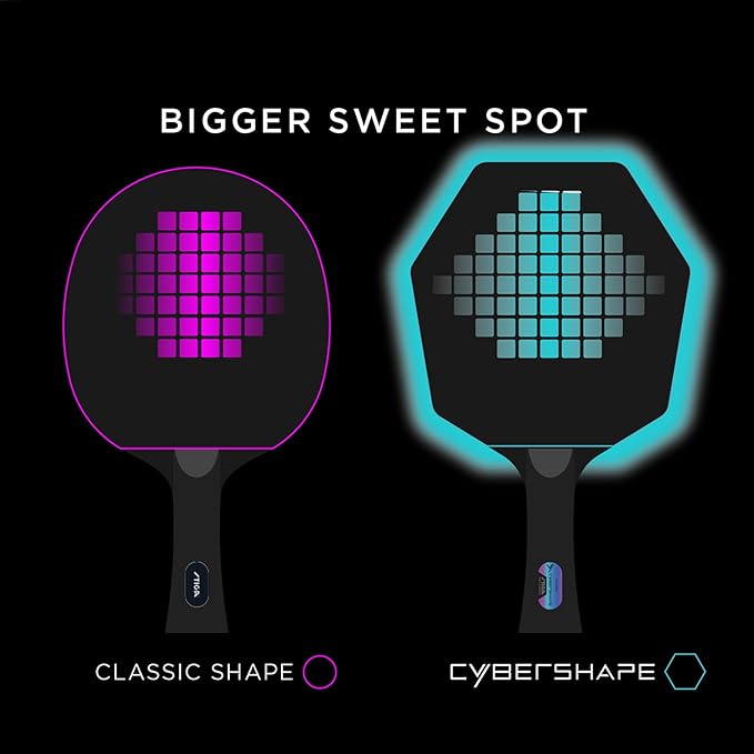 Stiga Pure Cybershape Table Tennis Blade, Wood Blade for Experienced Advanced Offensive Players, Competition Approved
