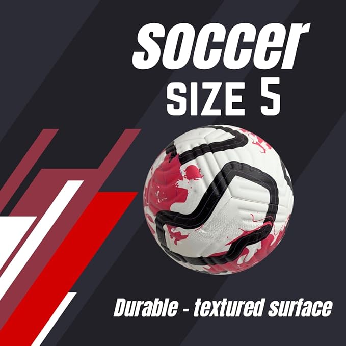 GX Soccer Academy Tour+ Professional Soccer Ball, Size 5, Green and White Competition Ball