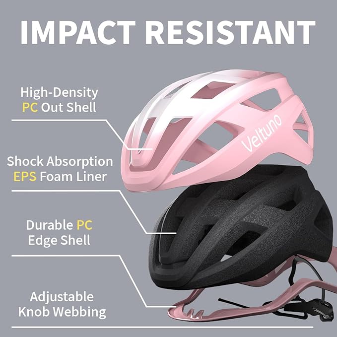 Bike Helmet for Adult Men & Women, Lightweight Bicycle Helmet, Adjustable Strap with Magnetic Buckle, Cycling Helmet for Mountain & Road Bike