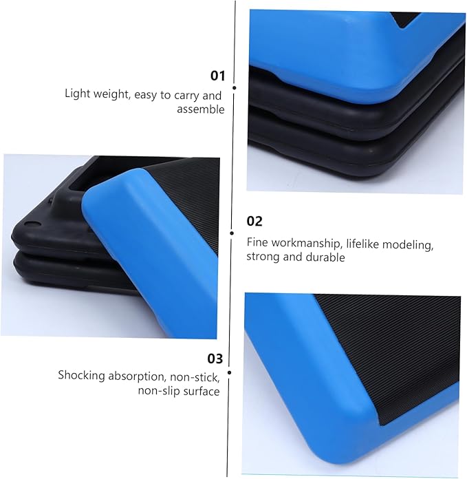 Sosoport Fitness Aerobic Pedal Anti-slip Stepping Platform Wide Step for Home Gym Workout