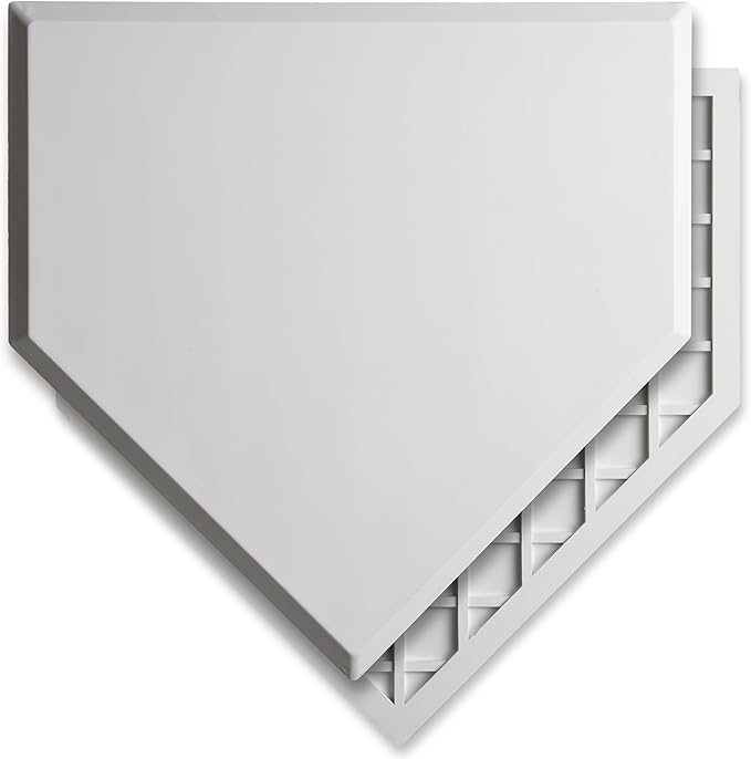 GoSports Baseball & Softball Home Plate - Heavy-Duty Rubber Throw Down Base with Waffle Bottom