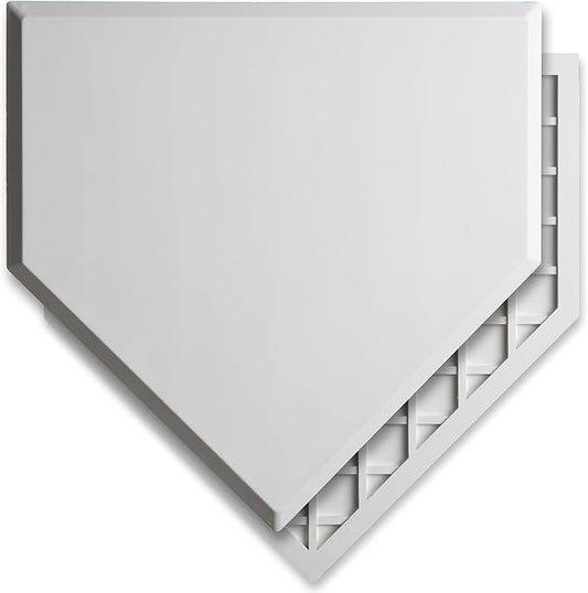 GoSports Baseball & Softball Home Plate - Heavy-Duty Rubber Throw Down Base with Waffle Bottom